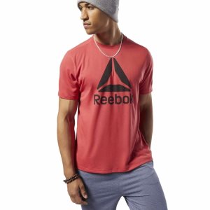 Reebok Workout Ready Supremium T Shirt Herren - Rot - DE 834-QCI